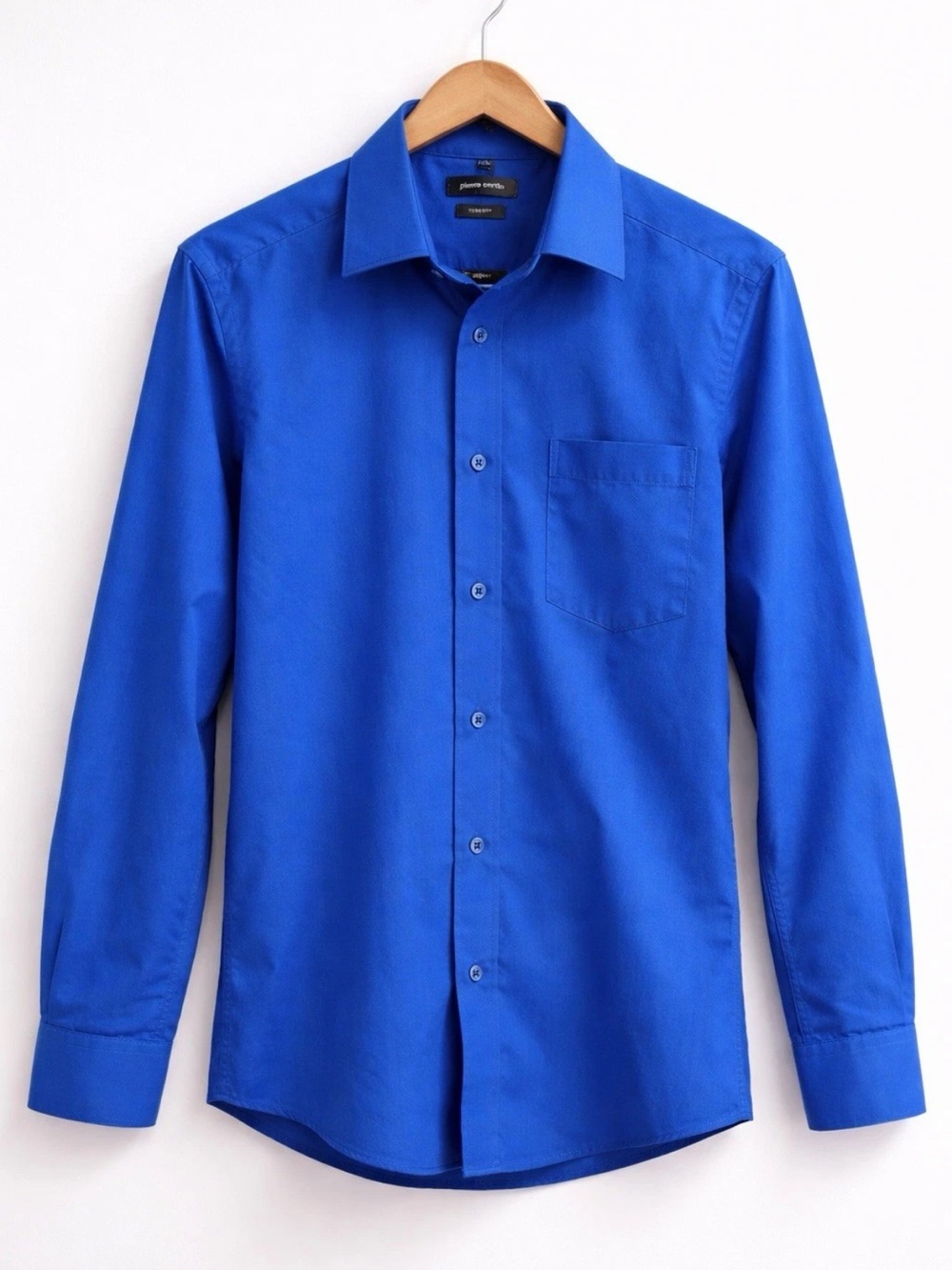 Pierre Cardin Men’s Slim Fit Dress Shirt Blue Size S 14–14.5 32/33 Button Up
